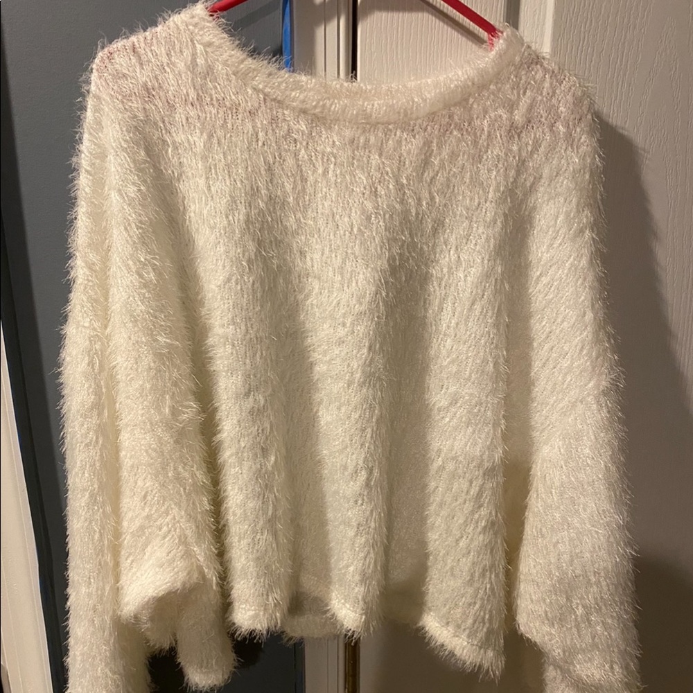 Delicate white sweater